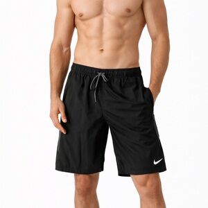 Nike Colorblock Swim Trunks Men Small 9″ Lined Athletic Beachwear